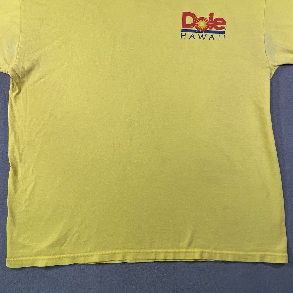 Vintage Dole Hawaii Shirt Men’s XL Yellow Cotton Graphic Casual - Picture 2 of 11